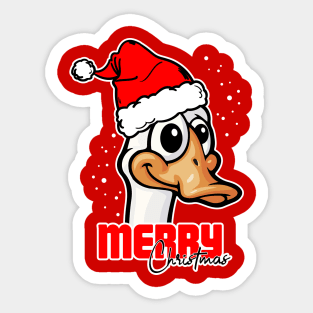 Goose and christmas Sticker